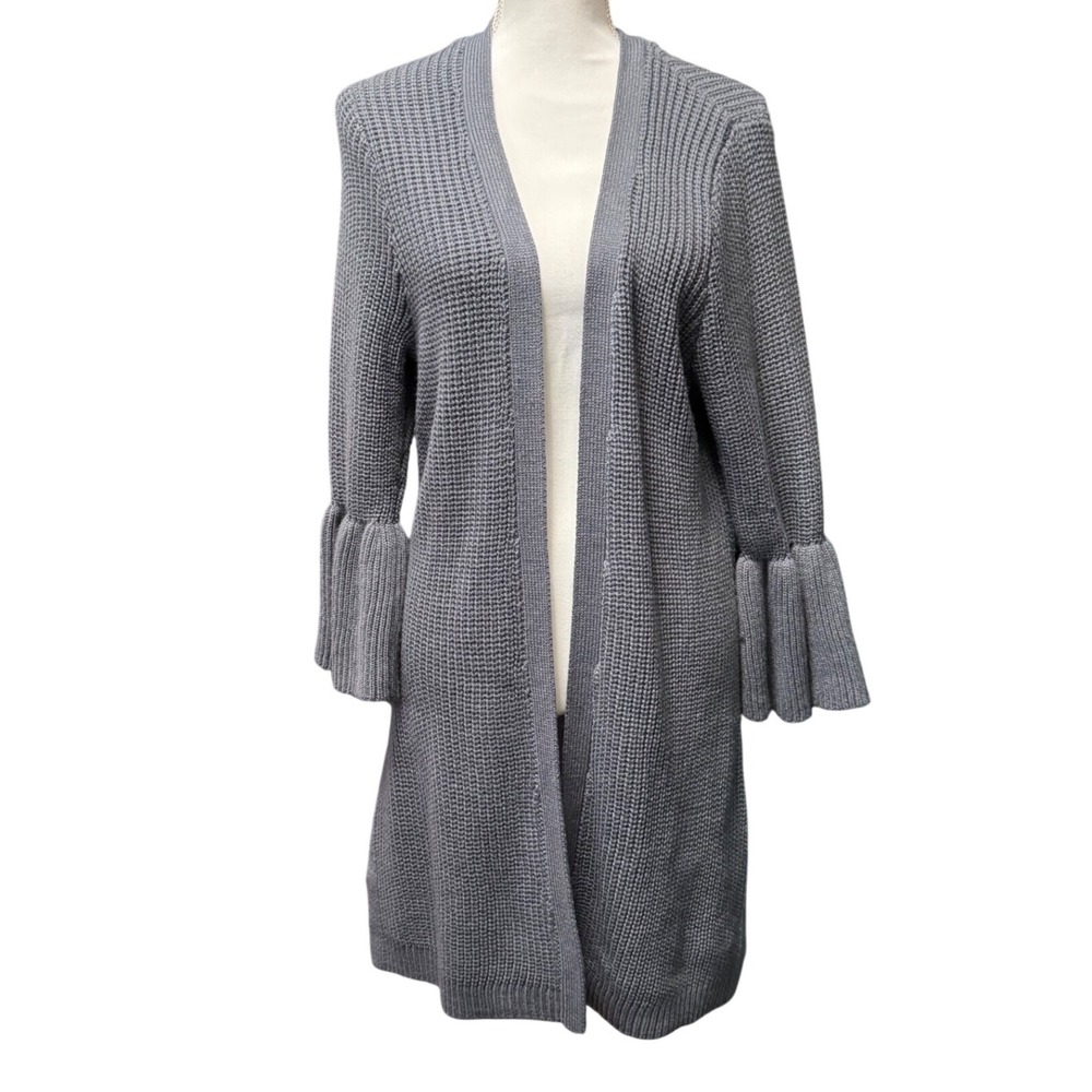 TORRID Chunky Knit Bell Sleeve Open Front Long Cardigan Duster in 2 (18/20)‎